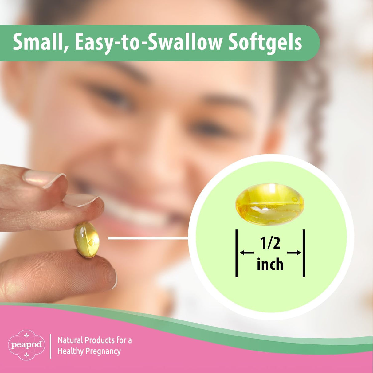 Peapod Omega-3 Premium Suplemento de aceite de pescado