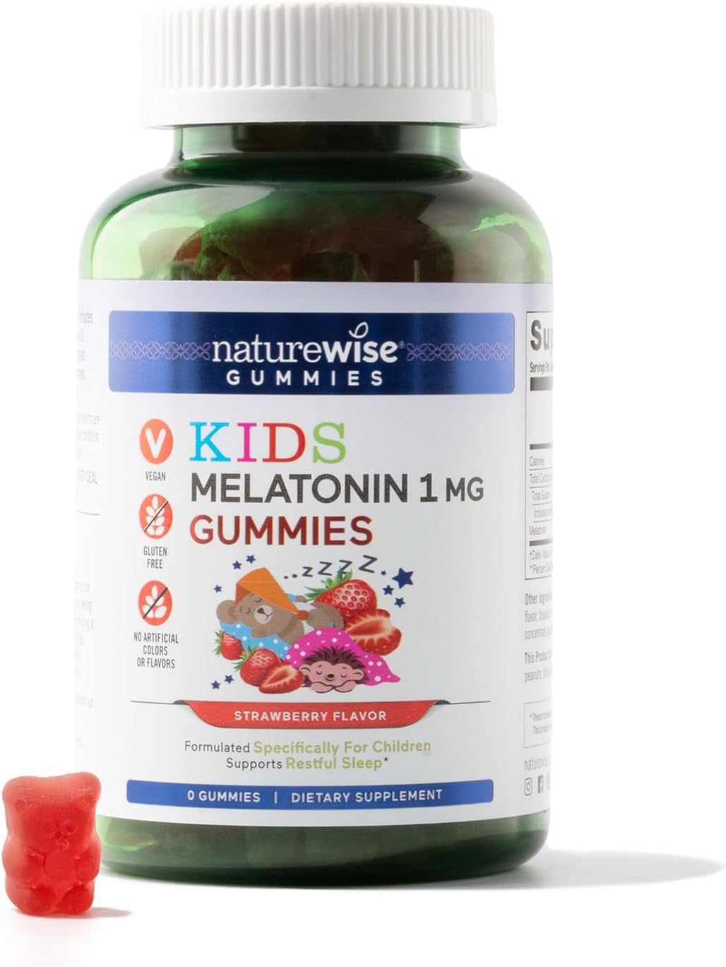 Suplemento de apoyo ocasional para dormir Gomitas de 1 mg