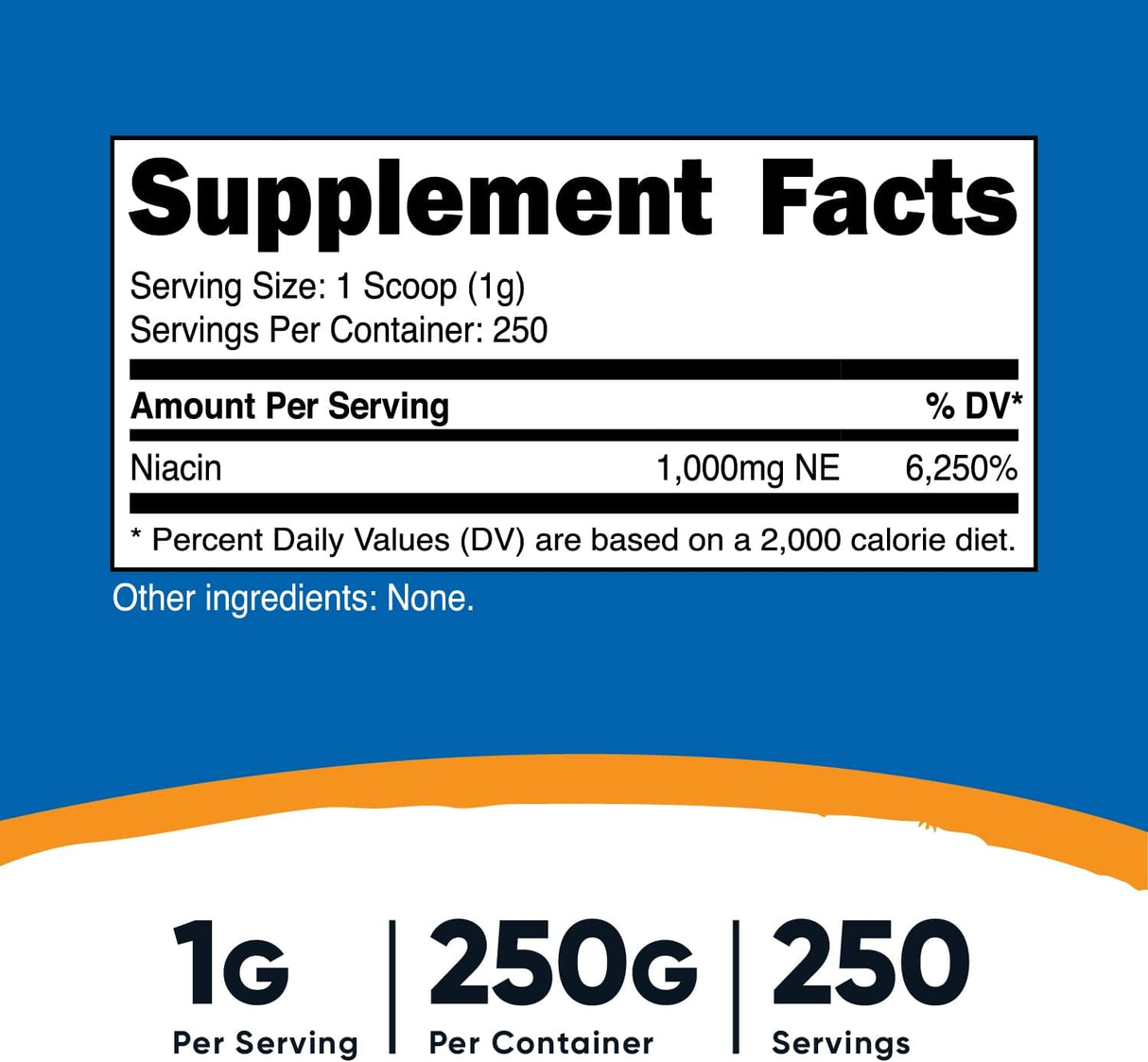 Suplemento Niacina Vitamina B3 Polvo 8.82oz Vitamina B3