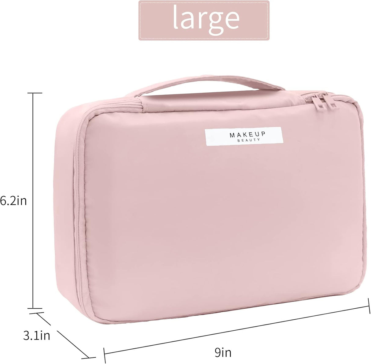 Bolsa de maquillaje Rosado Queboom