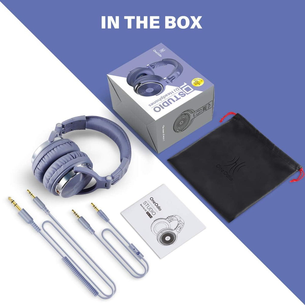 Auriculares OneOdio para estudio, 50mm, jack 1/4 a 3.5mm