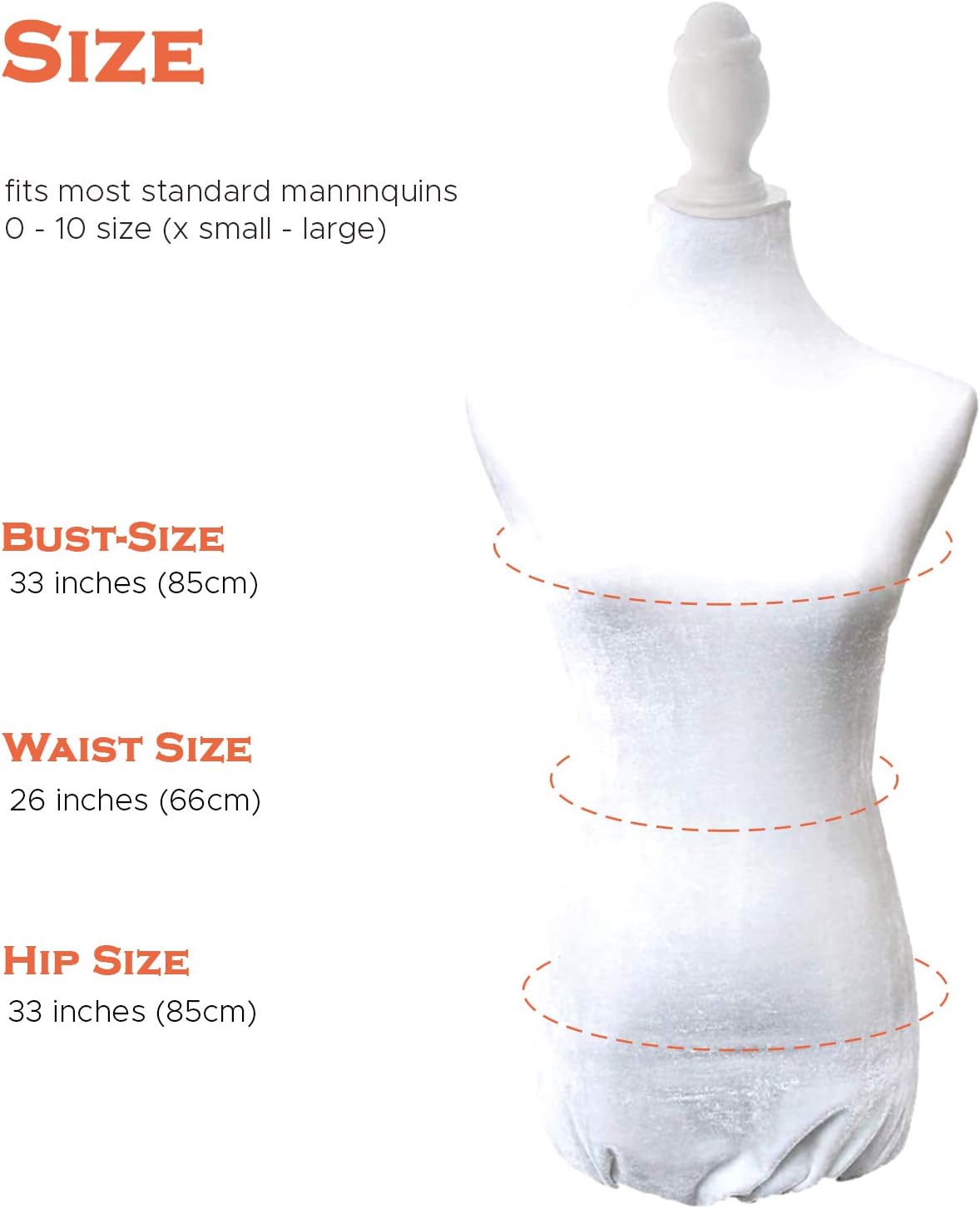 Funda de Maniquí NAVAdeal, 100% hecha a mano, suave y elástica