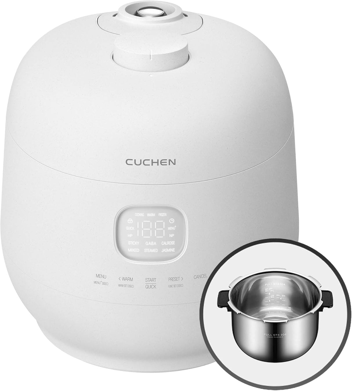 Olla arrocera a inducción CUCHEN CRH-TWS0610PWUS 6 tazas