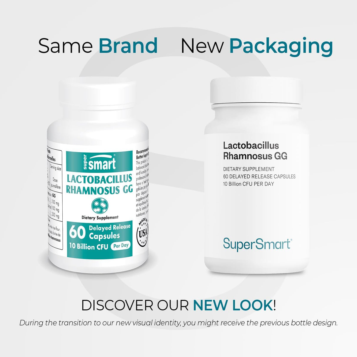 Supersmart Lactobacillus Rhamnosus GG 10B CFU Probiótico Inulina 60C