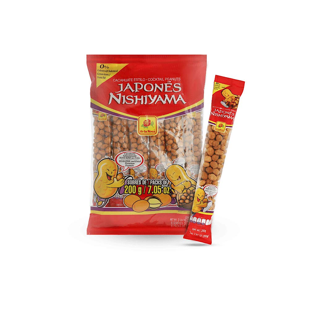 Cacahuate De La Rosa Cocktail Japonés 6 Pockets 2 Lbs