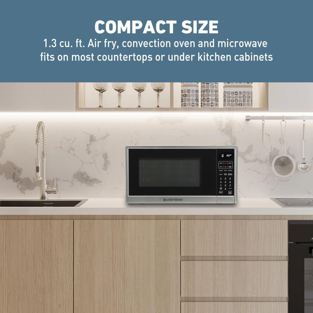 Horno de Microondas 3 en 1 West Bend WBAF130K3S con Aire Fryer