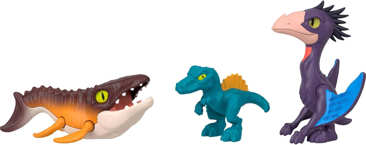 Set de figuras Fisher-Price Imaginext Jurassic World con 5 dinosaurios y lanzador