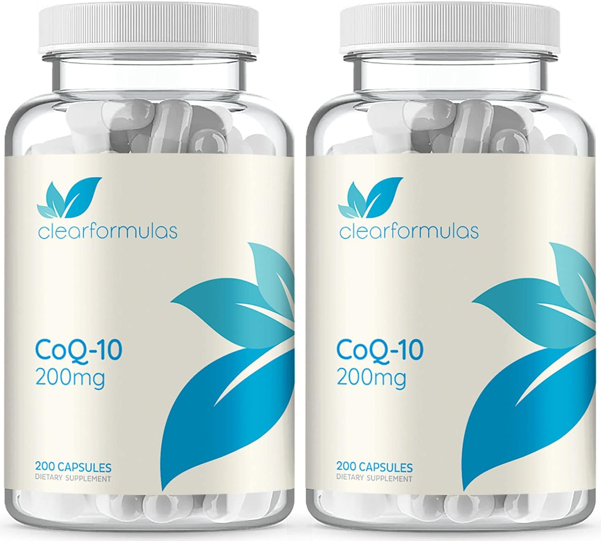 CoQ10 Puro 200 mg Absorción Rápida Sin OMG 200 Cápsulas