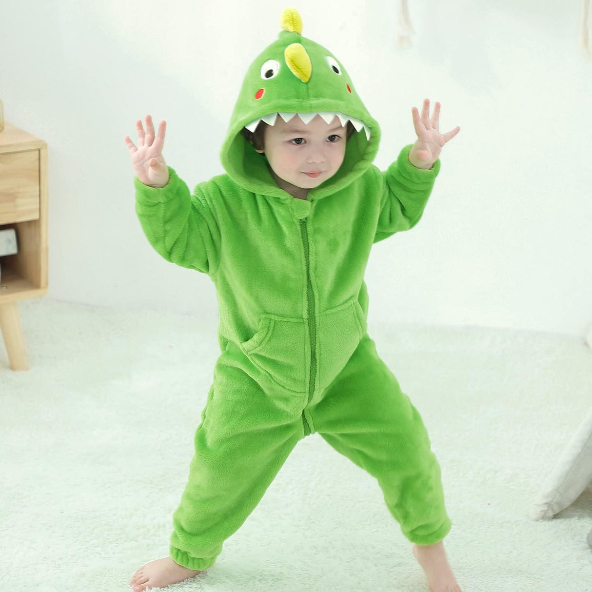 Disfraz de tiburón para niños LOLANTA, suave, unisex, jumpsuit