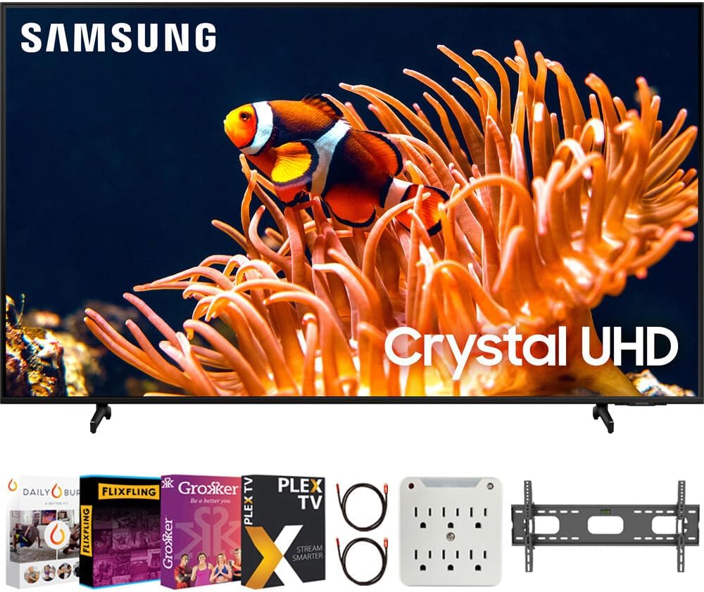 Samsung TV 4K UHD Smart Bundle con Montaje y Accesorios 2024
