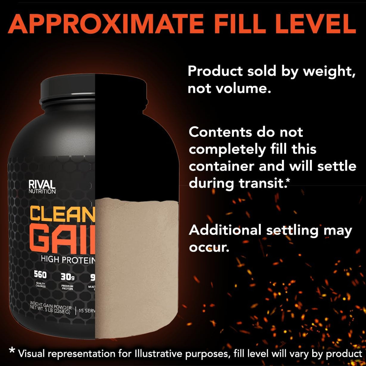 RIVAL NUTRITION Suplemento Gainer, Vanilla, Soft Serve