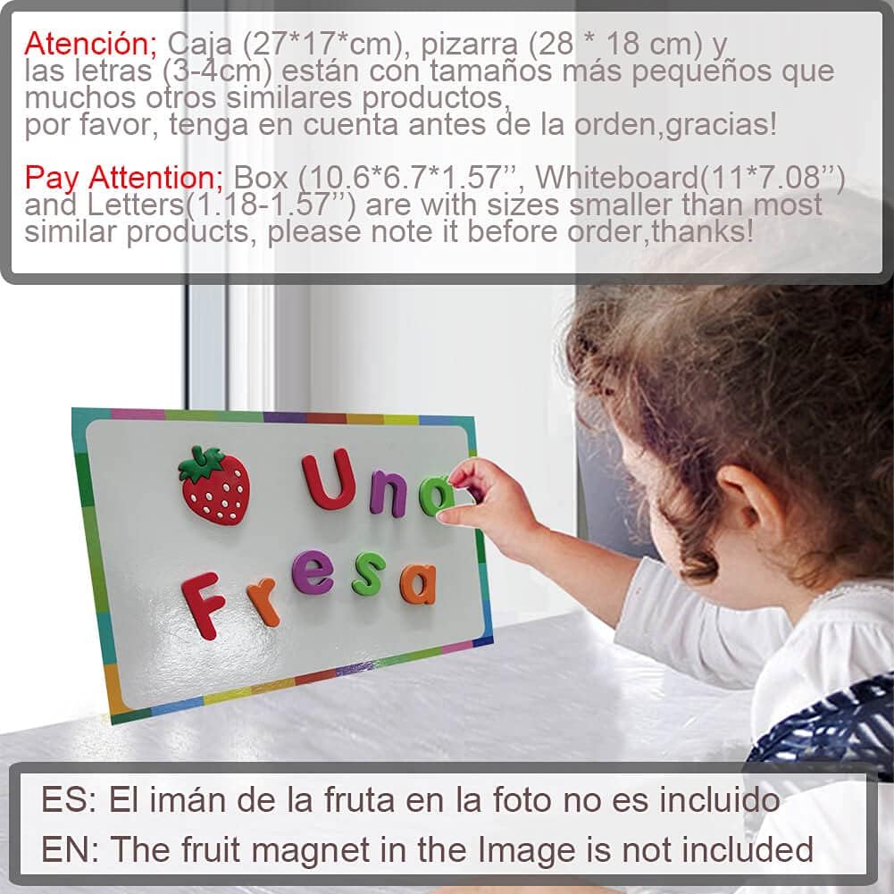 Letras y Números Magnéticos para Niños, Educativos, ES1