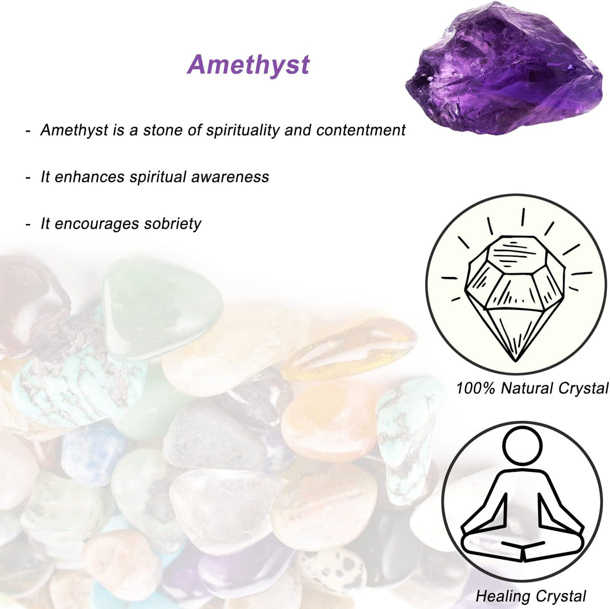 Cristales Naturales Amatista Crudos para Decoración y Sanación