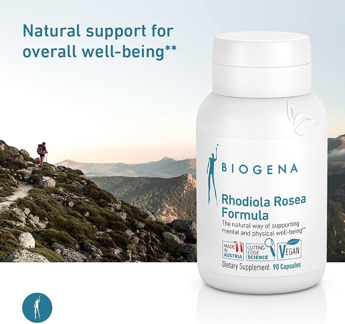 Suplemento Rhodiola Rosea natural para el cuerpo y la mente