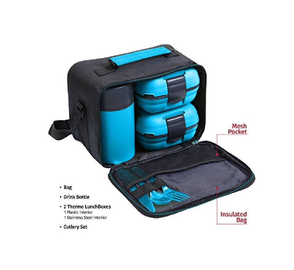 Set de bolsa de almuerzo aislada para adultos y niños
