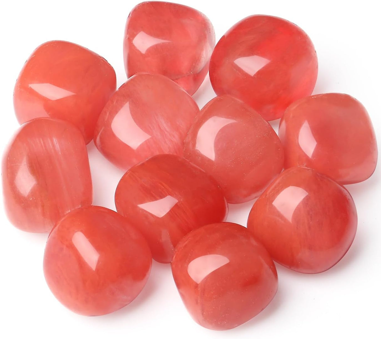 Cristales de Cuarzo Sandía Irregulares Pulidos para Principiantes