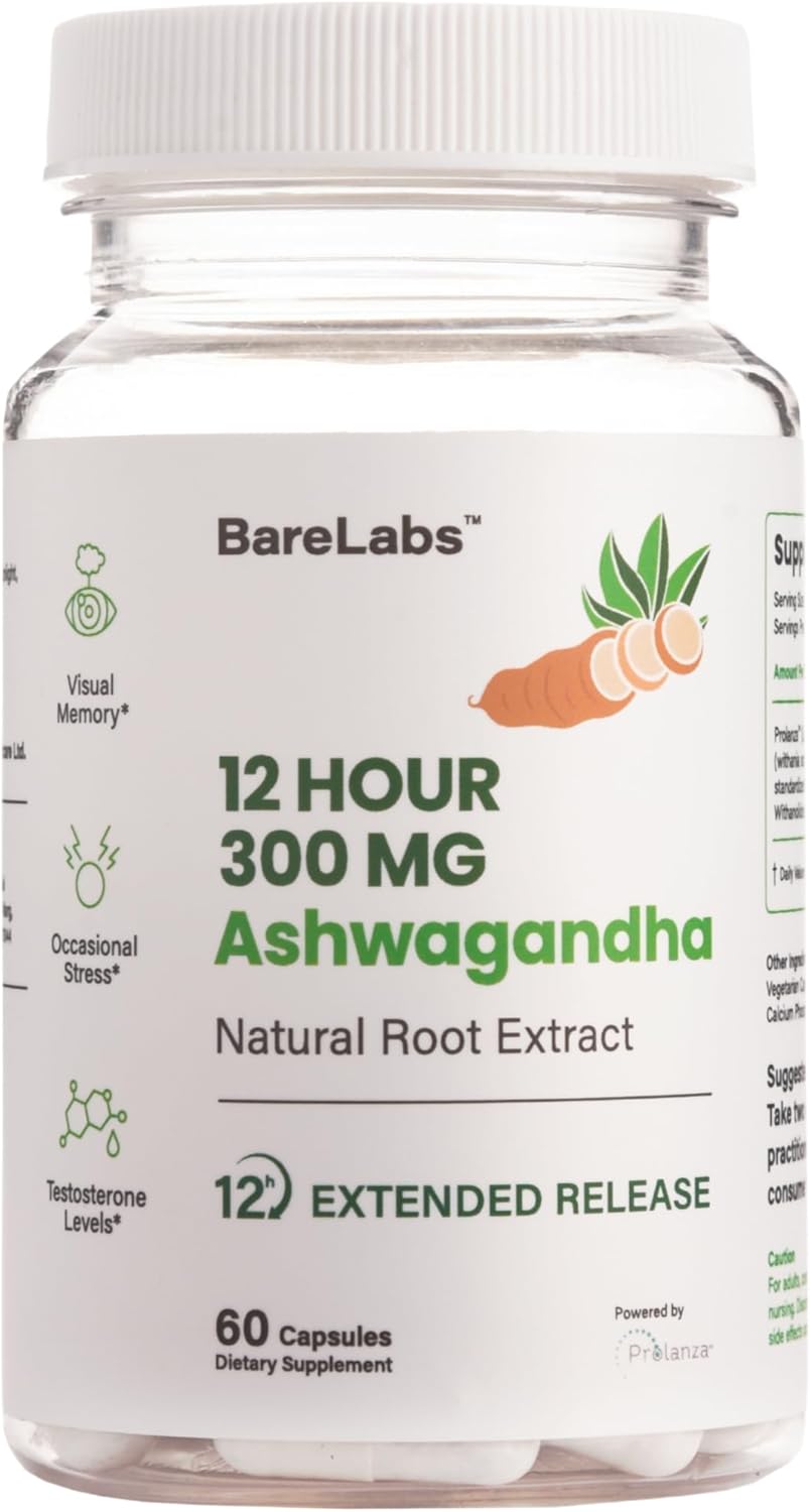 Suplemento de Ashwagandha 300mg - Energía y Sueño - 60 Cápsulas