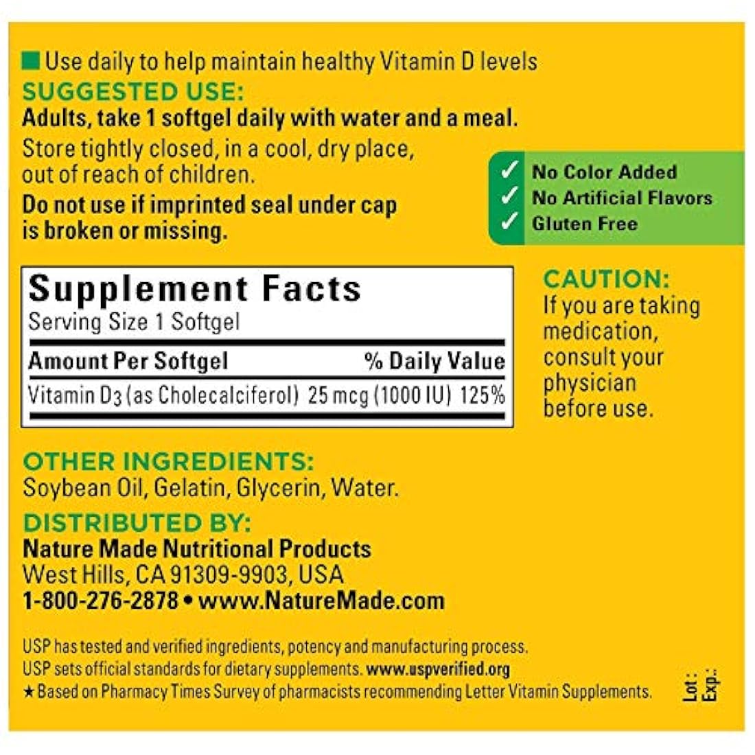 Nature Made, 300 unidades para la salud ósea