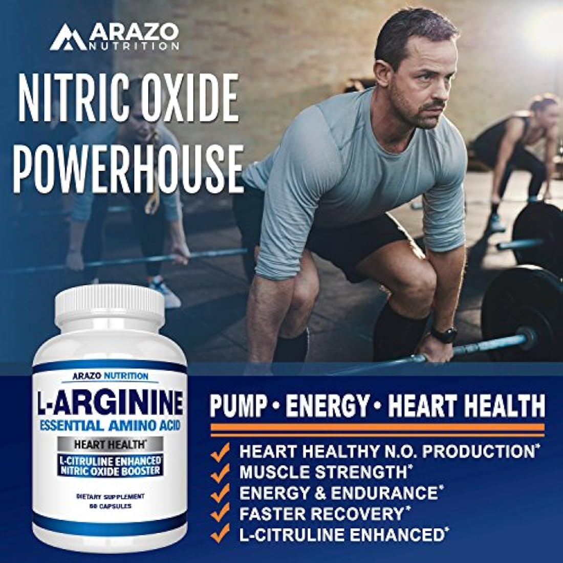 PREMIUM L arginina - 1340 mg óxido nítrico Booster con L-citrulina y Aminoácidos Esenciales para Corazón y la ganancia muscular no Boost Suplemento para Endurance y la energía |
