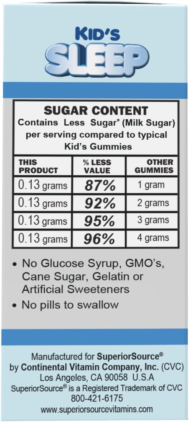 Suplemento Sleep para niños Clean Melts microlingües