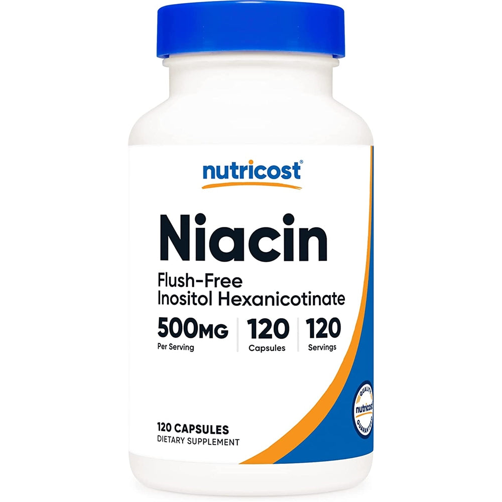 Suplemento niacina Inositol Hexanicotinato 500mg 120 cáp
