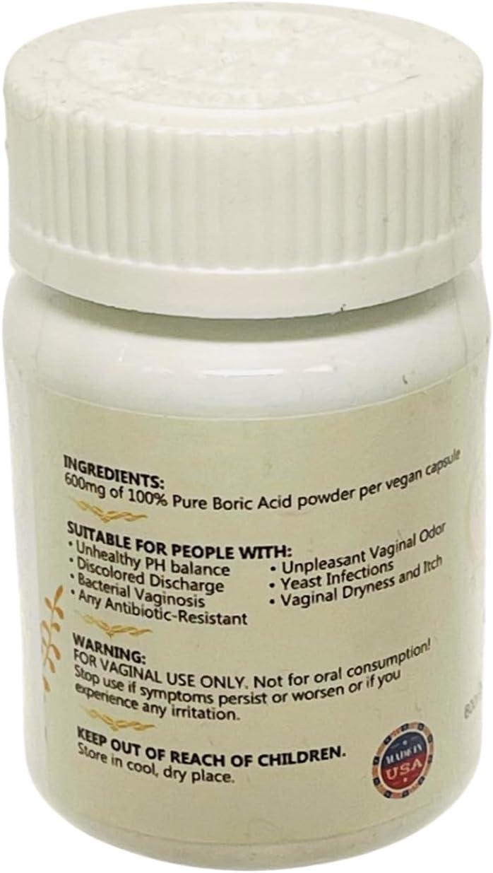Supositorios de ácido bórico vaginales con aplicador