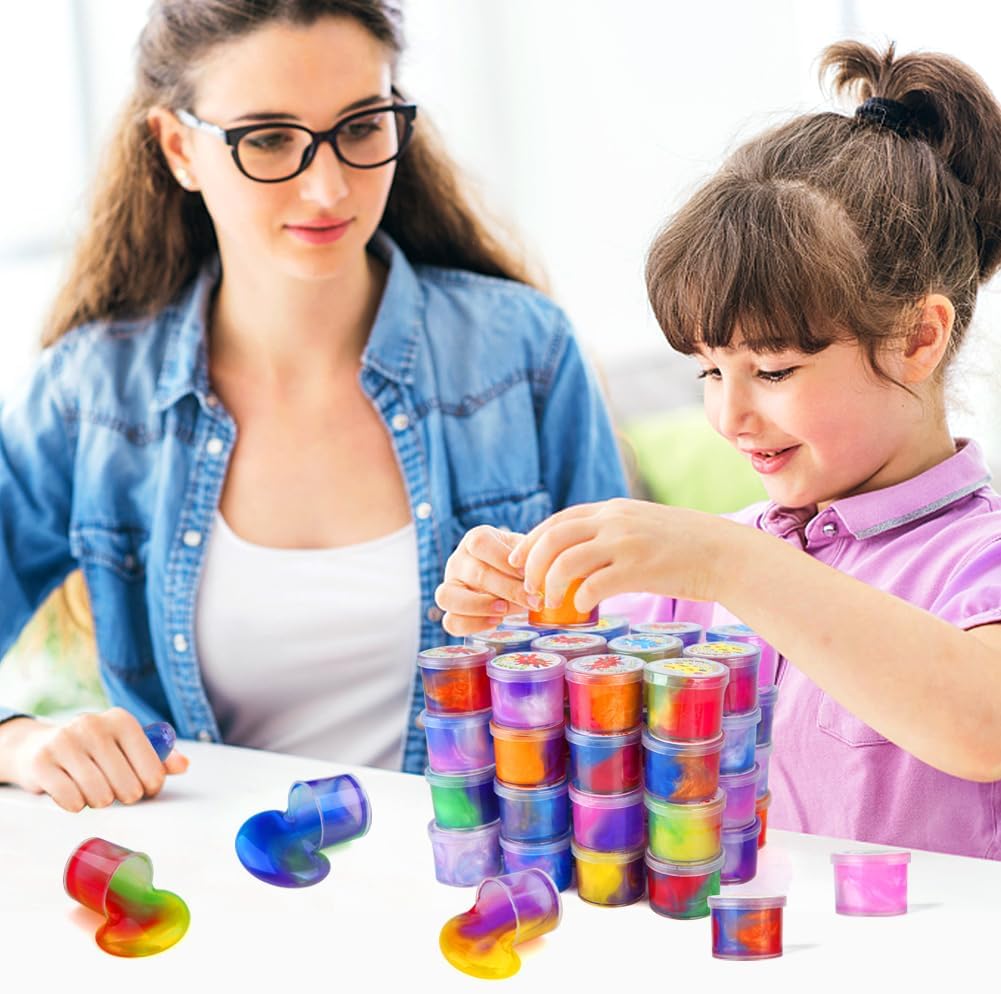 Slime de Fiesta Galaxy Slime para Niños Juguetes Antiestrés