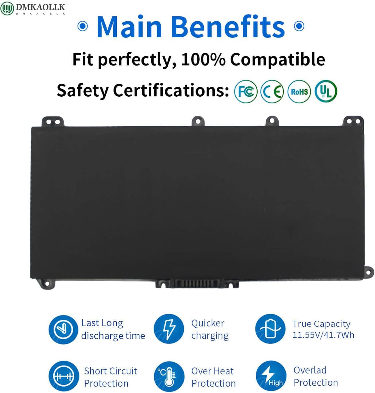 Batería para portátil Pavilion 14-CE 14-CF 14-DF 15-CS 15-DA