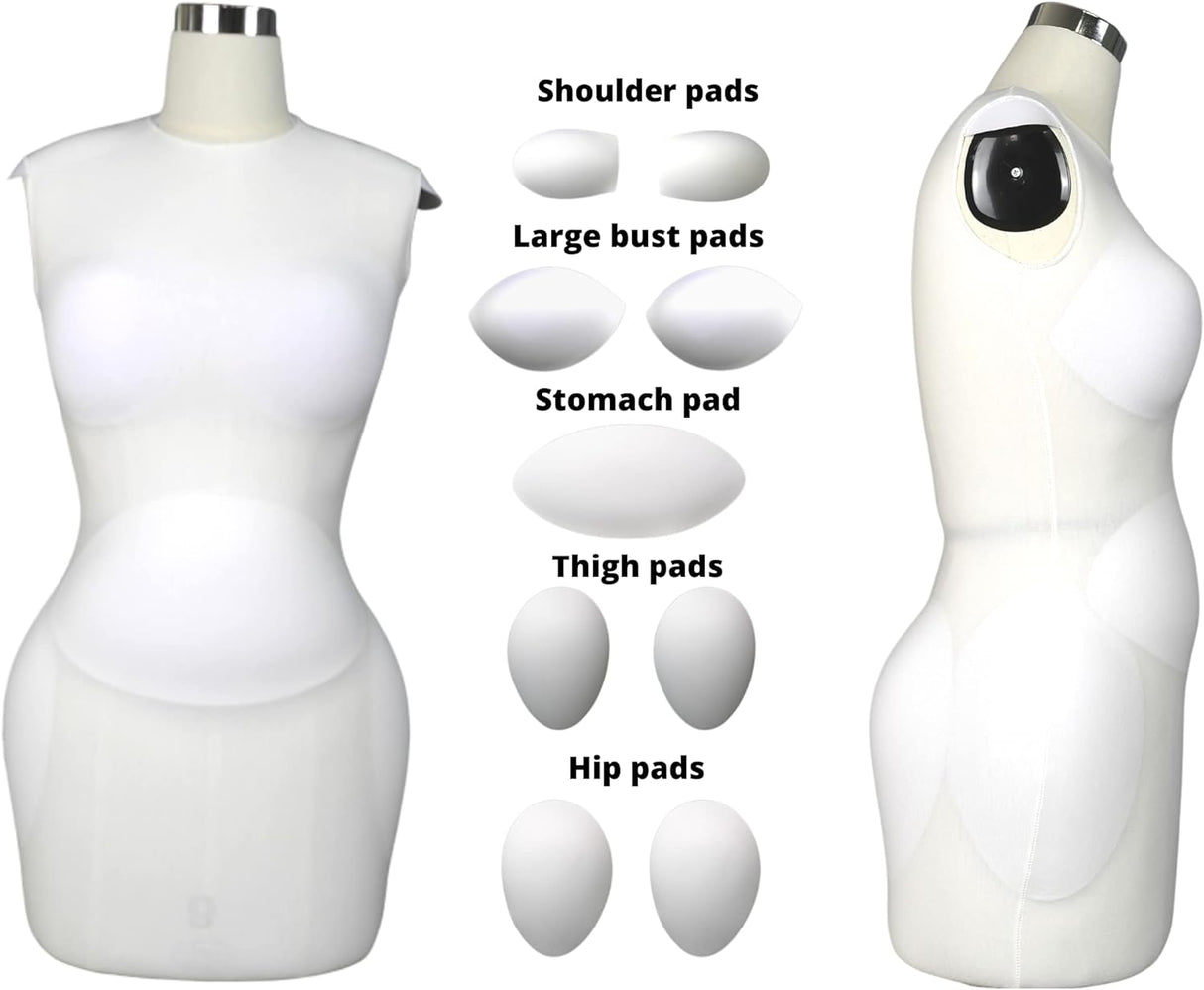 Kit de Relleno Pro Modular para Maniquí - 20 Piezas Ajustables