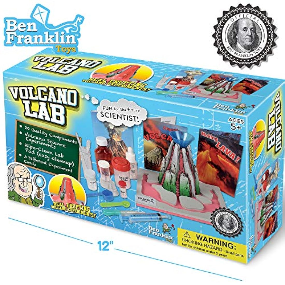 Kit de laboratorio científico para hacer volcán de aire