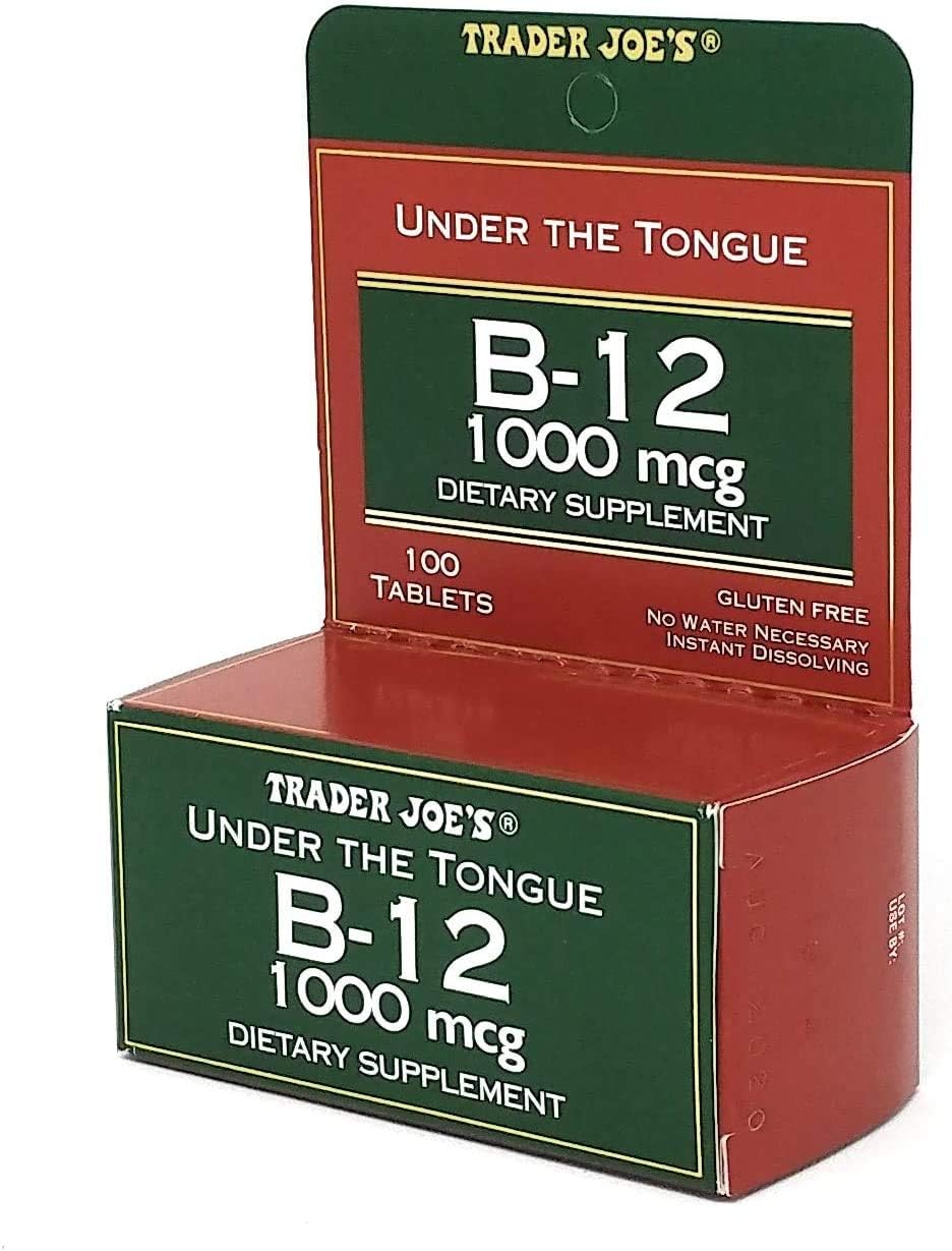 Suplemento B-12 1000 mcg Trader Joe's, 100 tabletas