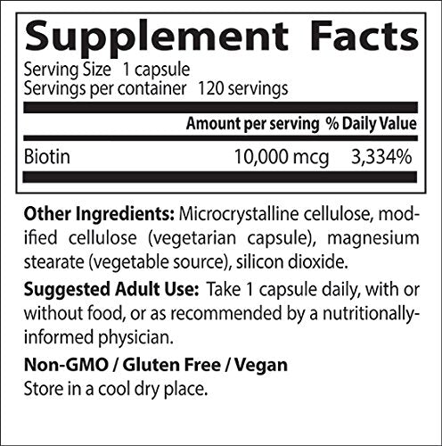Doctor's Best Biotin, No-GMO, Vegano, Sin Gluten, Soporta