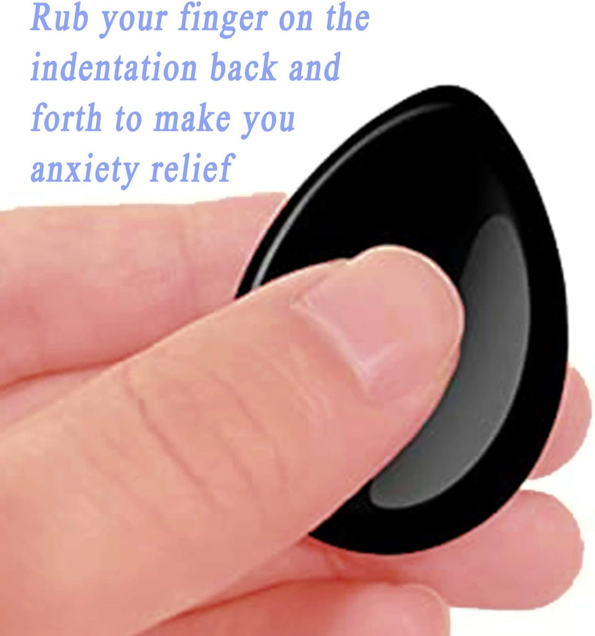 DUQGUHO Piedra de preocupación de 1.7 pulgadas, curativos