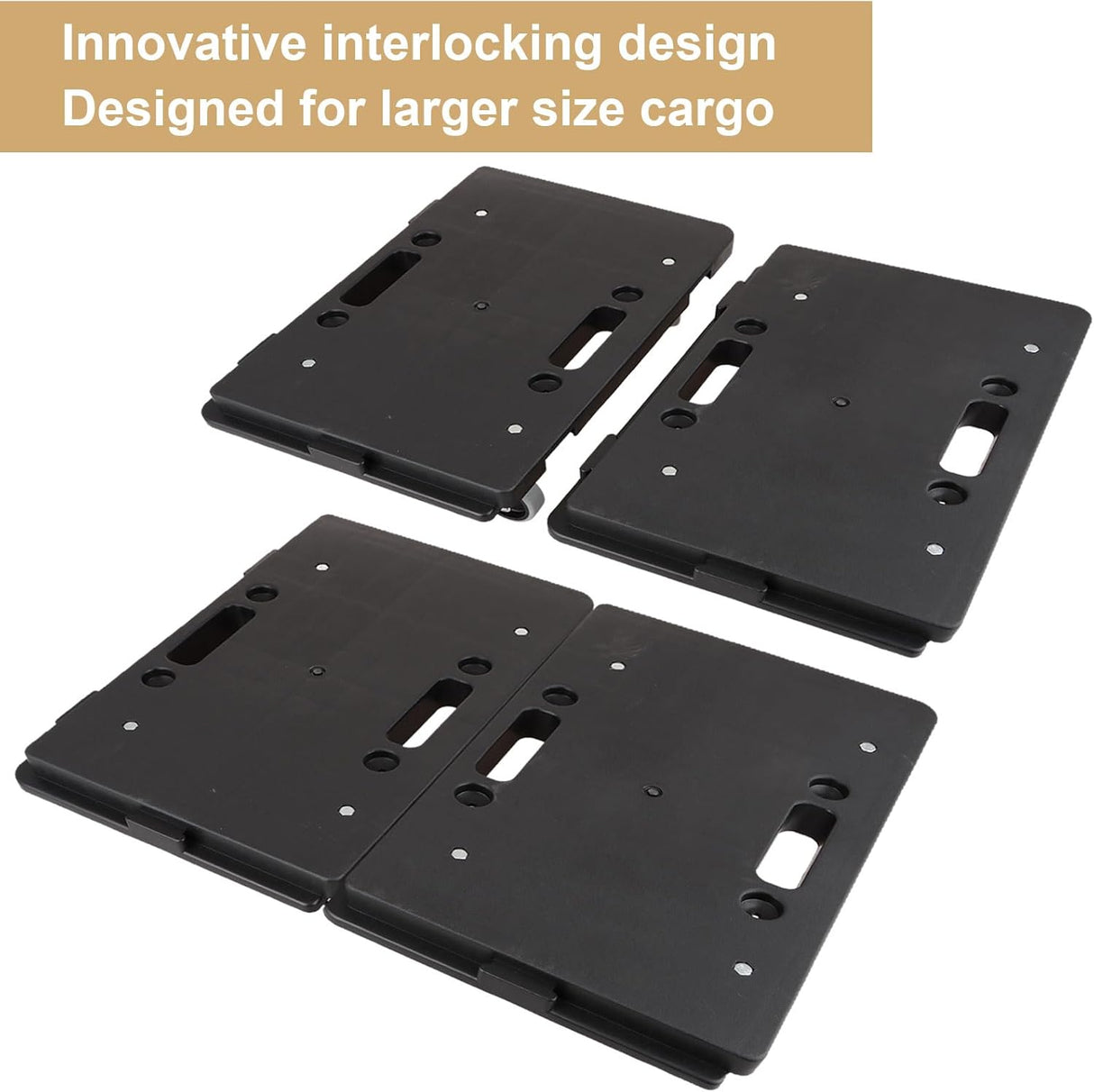 Carretilla de Mudanza, Mini Dolly 4 Ruedas, 500 Lbs, 16.3x11