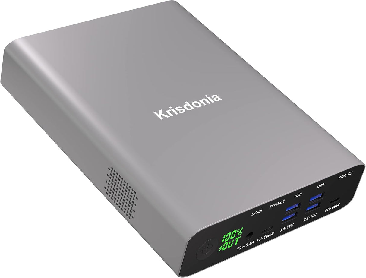 Cargador portátil de 64000 mAh PD de 100 W USB C d