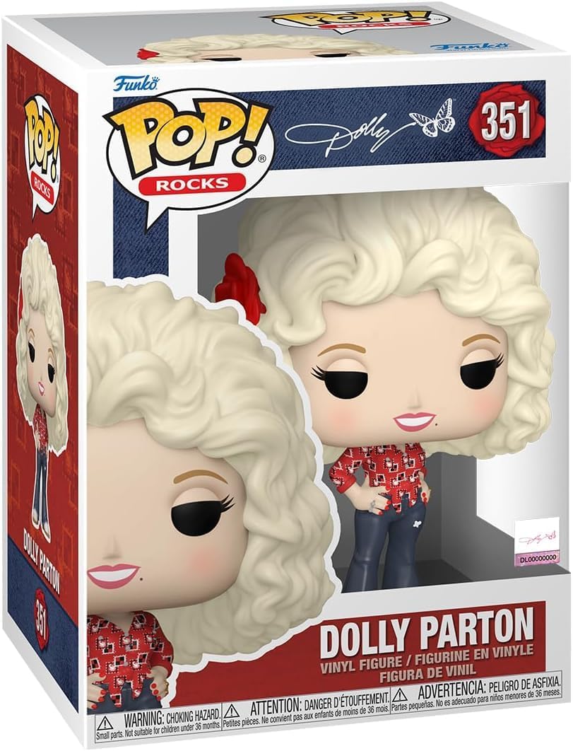 Figura POP Rocks de Dolly Parton, 1977, 3.75 pulgadas, Funko