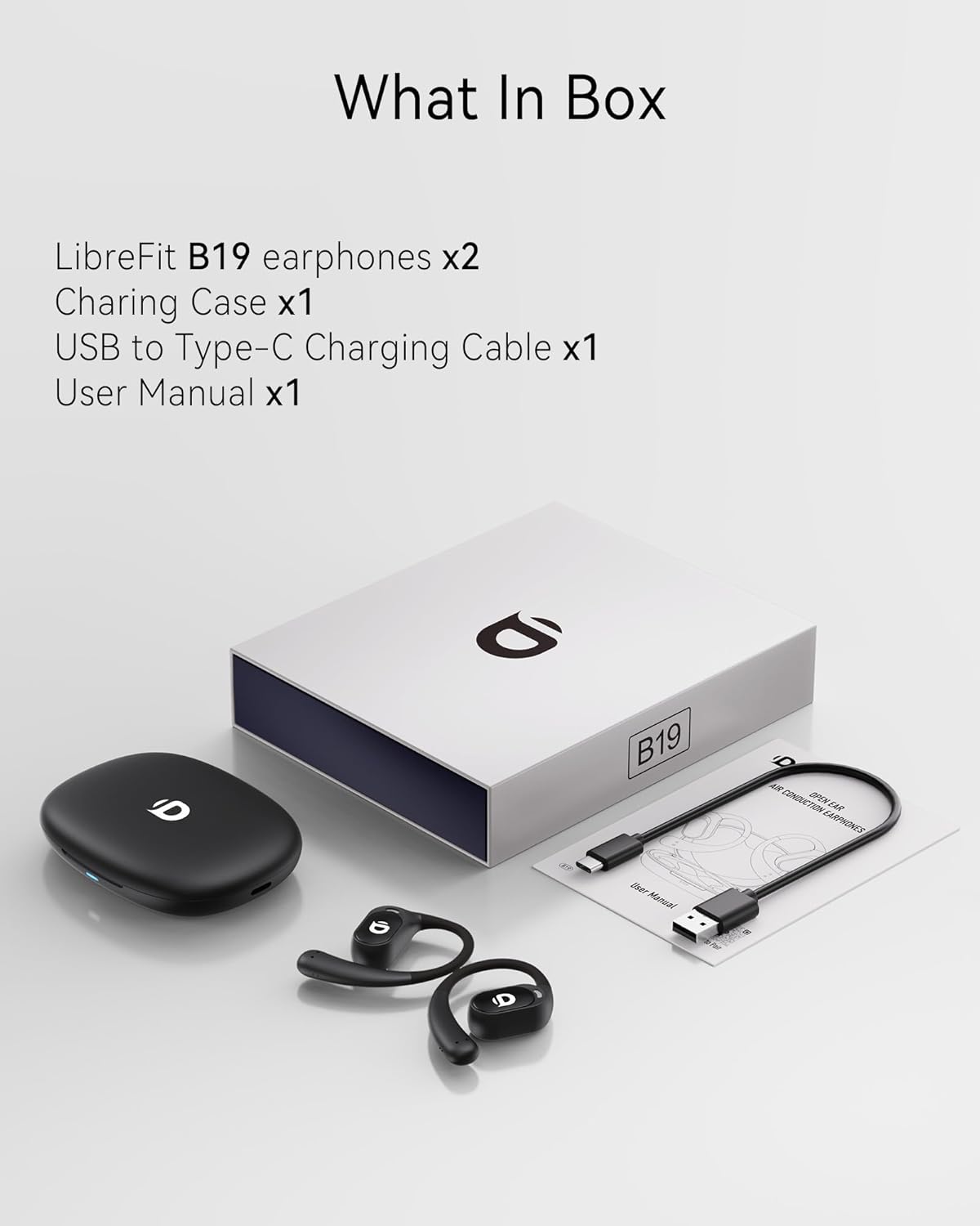 Auriculares Inalámbricos Abiertos con Control Táctil y Cancelación