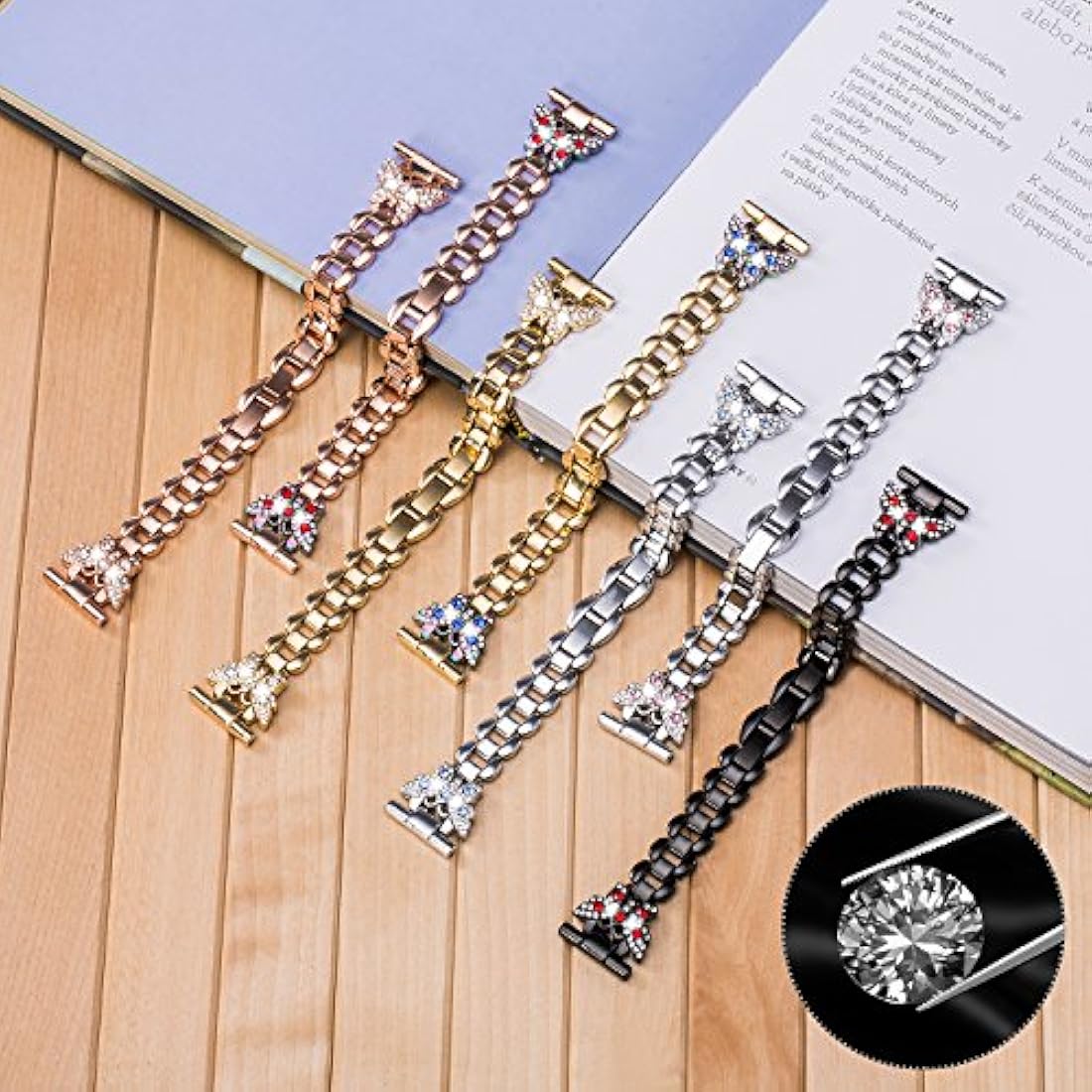 SaNgaiMEi Correa de acero inoxidable Para Apple Watch