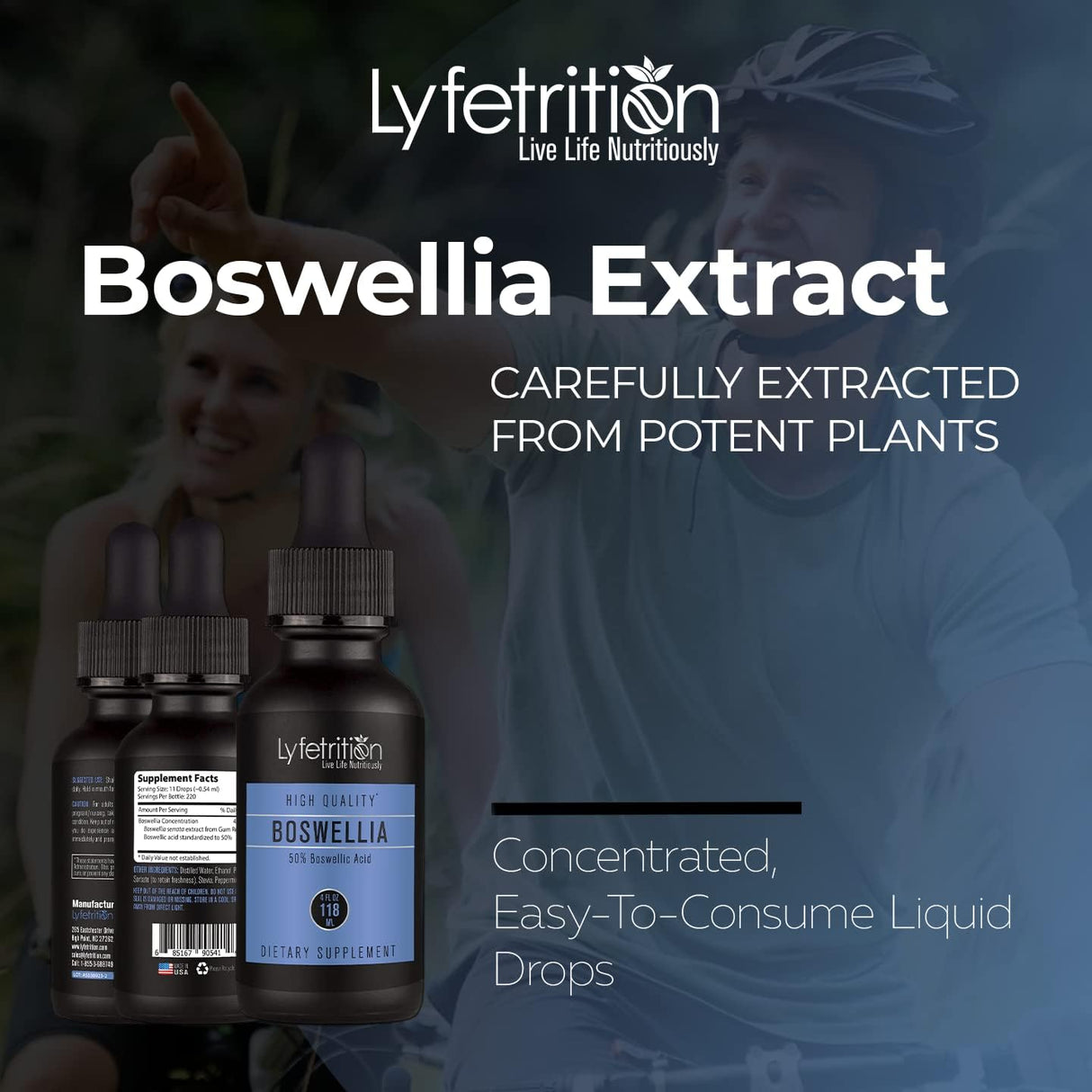 Boswellia Líquido, 455 mg, Alta Potencia, Absorción Rápida, USA