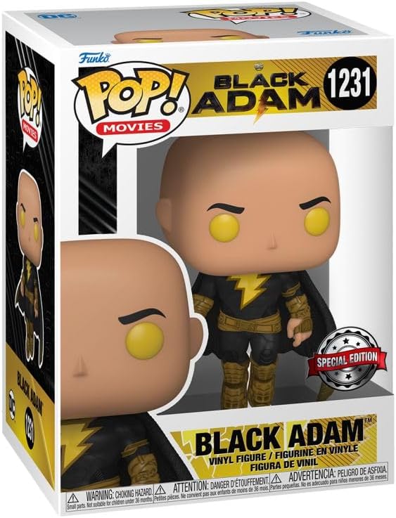 Funko Pop! Black Adam - Vuelo con Capa (Glow) - Exclusivo Amazon