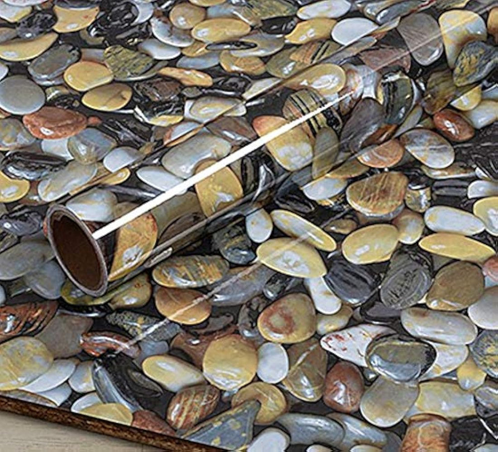 Papel pintado adhesivo de vinilo tipo mármol (15.0 x 31.1)