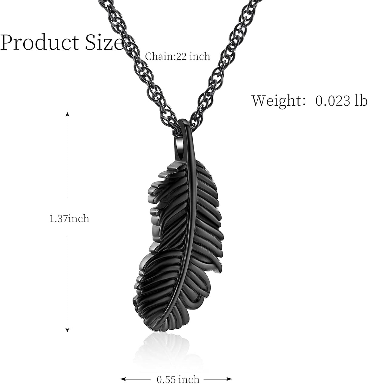 Collar de urna de alas de plumas, recuerdo conmemorativos