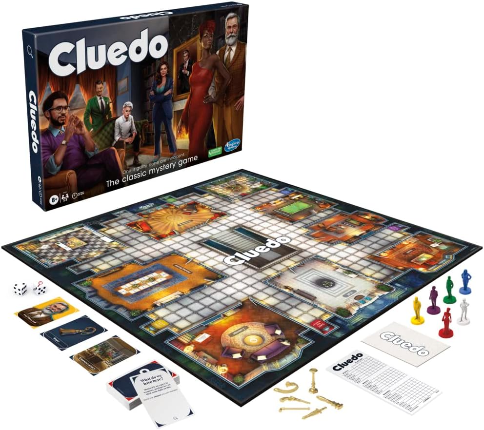 Juego Cluedo para Niños, Aventura Familiar, 2-6 Jugadores