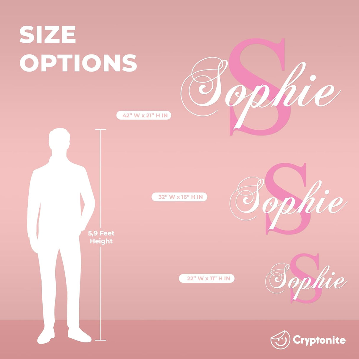 Decoración de Habitación Bebé Cryptonite Vinilo Personalizado