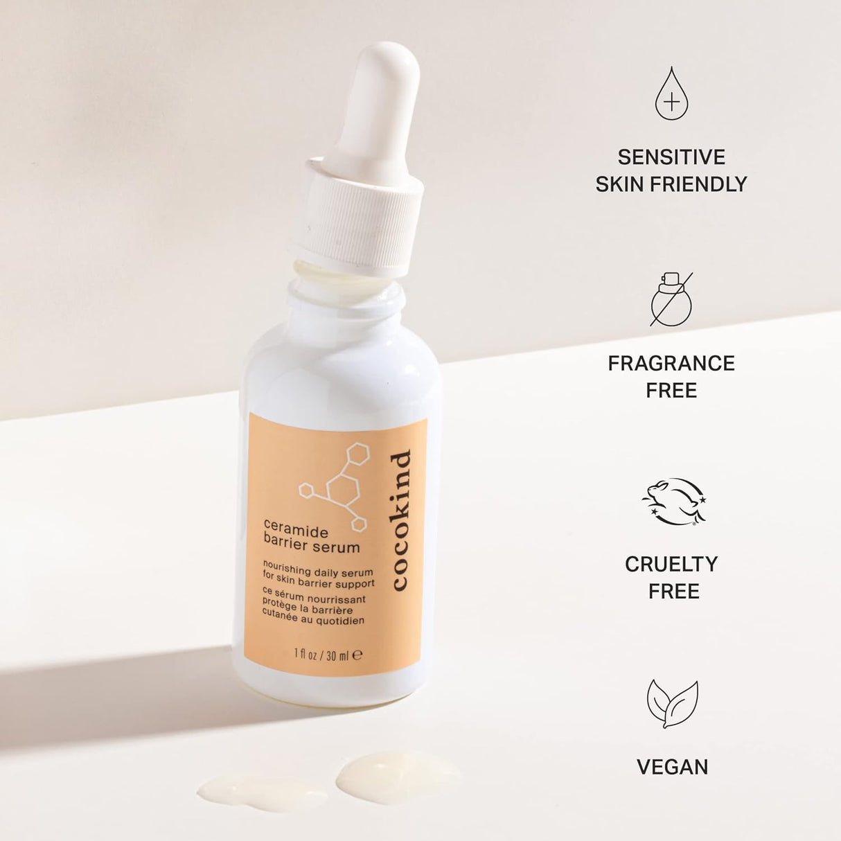 Suero de ceramida Cocokind hidratante para la cara