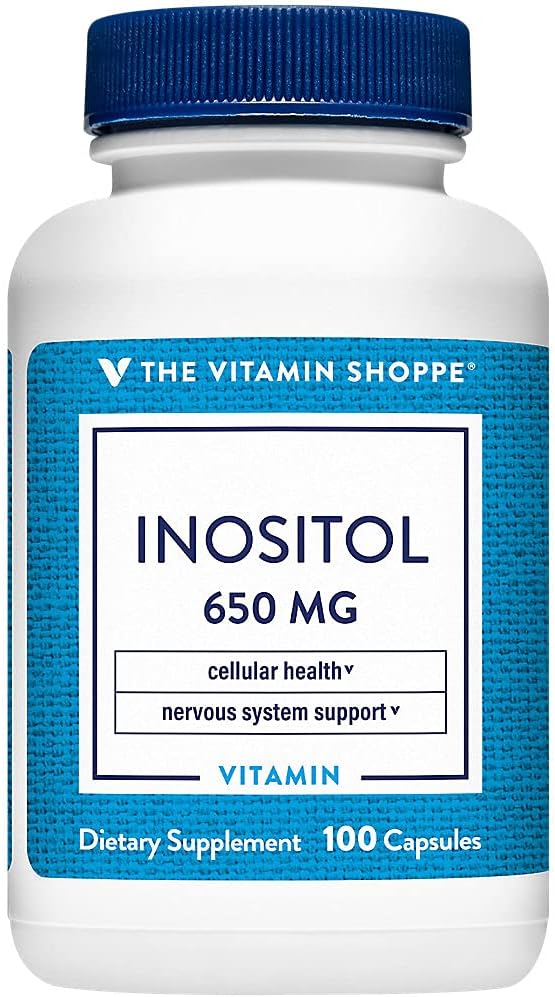 Inositol 650MG The Vitamin Shoppe, Apoya Hígado y Células (100 Cápsulas)