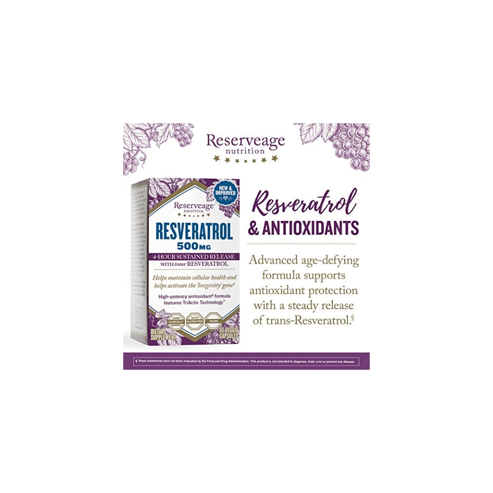 Suplementos Resveratrol 500 mg