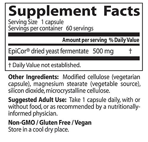 Suplemento Sin OGM Vegano Sin Gluten 500 mg 60 Cápsulas