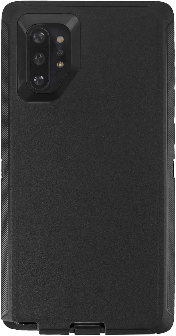 AICase Funda para Galaxy Note 10 Plus con clip para cinturón, cuerpo completo, resistente, con protector de pantalla, a prueba de golpes, caídas y polvo, 4 capas de protección para Samsung Galaxy Note 10 Plus