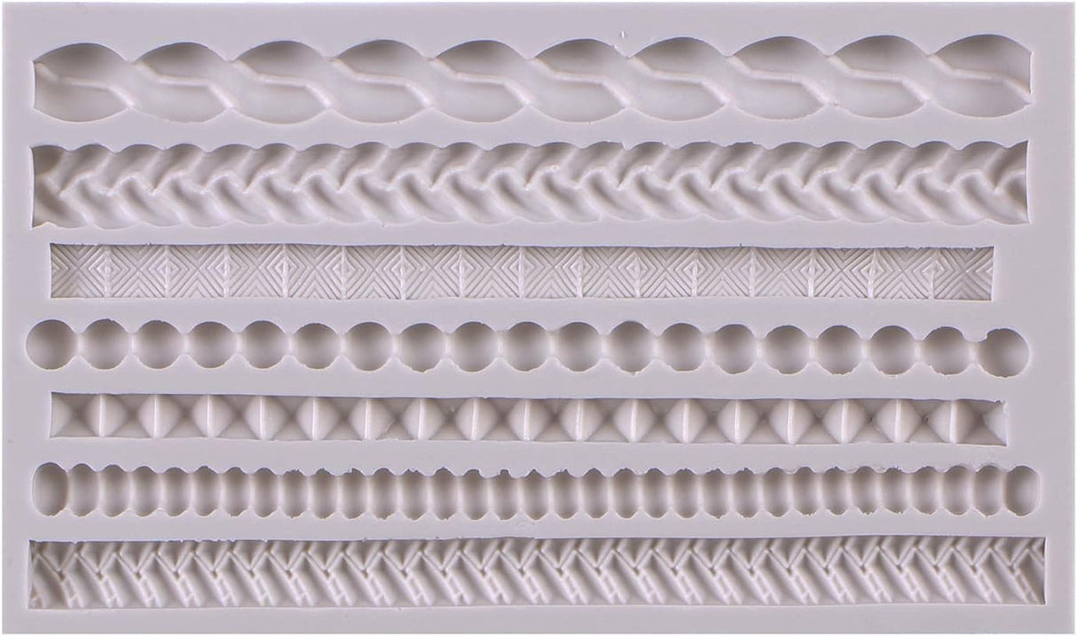 Moldes de fondant de encaje de voluta decoración